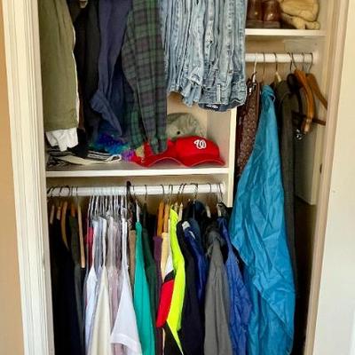 Sale Photo Thumbnail #154: Men's casual and business clothing (sizes include medium & large), cycling tees and cycling repair tools