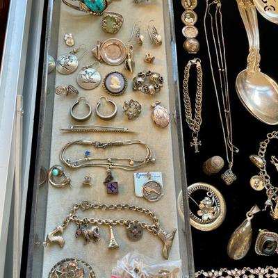 Sale Photo Thumbnail #28: Sterling silver jewelry