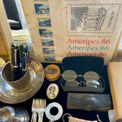 Sale Photo Thumbnail #33: Antique 10k spectacles