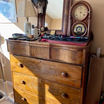 Sale Photo Thumbnail #159: Antique Atkins Regulator mantle clock