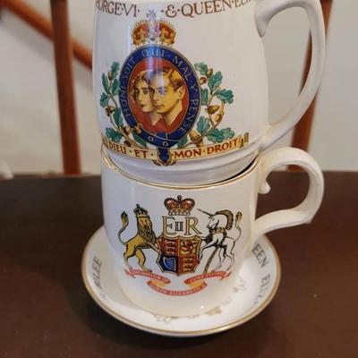 Coronation And Jubilee Queen Elizabeth 3pc Ceramics