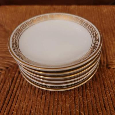 Greek Key Butter Pats Lefton X6 