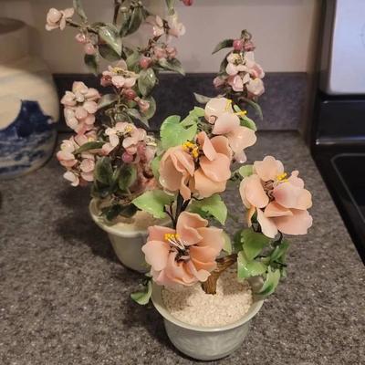 Pink and Green Gem Trees Decorative Bonsai