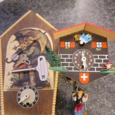 Collectible Clocks Swiss and Hummel 2 Pc  Lot