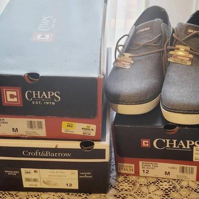 Men's Sz 12 Oxfords and Loafers Chaps Skechers Croft Barrow