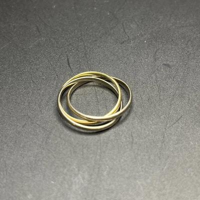 Trinity 3-band 14K Gold Ring, Marked