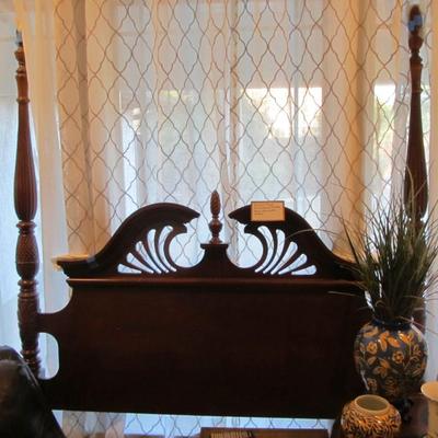 Sale Photo Thumbnail #14: Vintage Poster Bead Queen Headboard