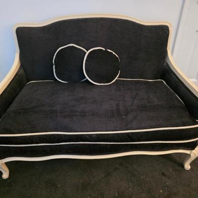 Sale Photo Thumbnail #56: Upholstered Settee Sofa