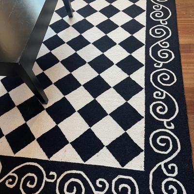 Sale Photo Thumbnail #168: $65 black & white rug