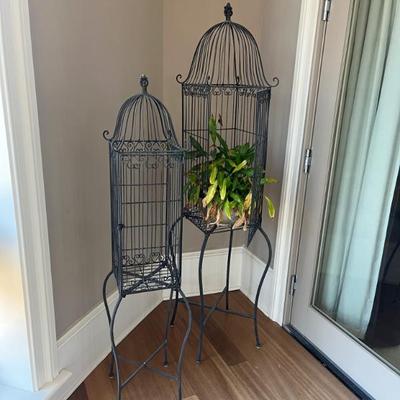 Sale Photo Thumbnail #126: $50 large cage 61”H 15”x15”. $45 smaller cage 50”H 12”x12”