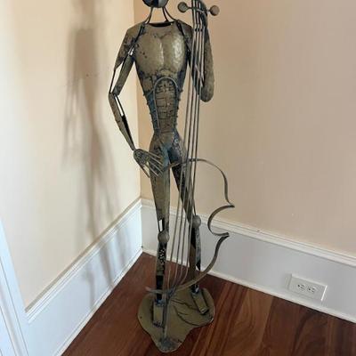 Sale Photo Thumbnail #185: $36 metal art music 45”H 