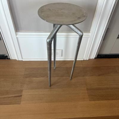 Sale Photo Thumbnail #124: $24 metal stand 20"H 10"diameter