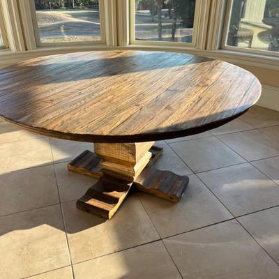 Sale Photo Thumbnail #172: $399 composite wood table 31”H 64”diameter