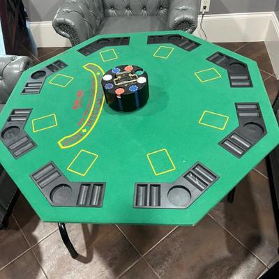 Sale Photo Thumbnail #196: $59 poker table 29”H 48”diameter