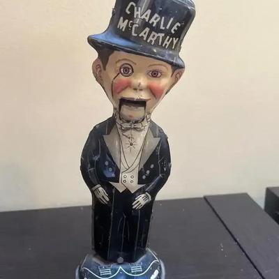 1930s MARX Windup Charlie McCarthy Tin Toy