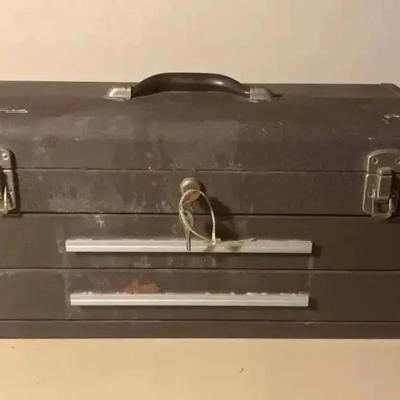 Vintage Tool Box W/Tools 