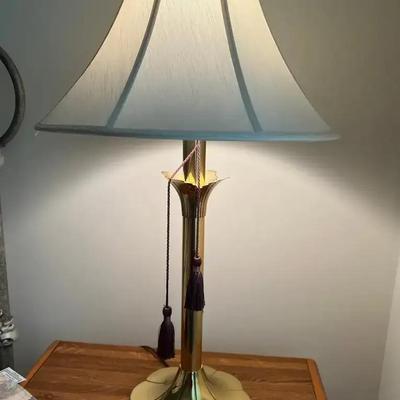 MCM Brass Tulip Stiffel Lamp