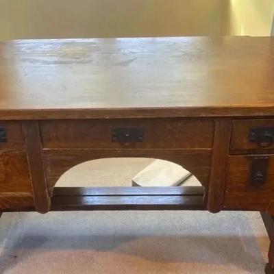 Quarter Sawn Oak Desk