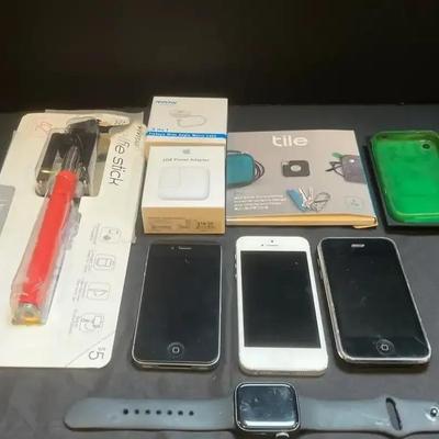 3 Apple iPhones, Apple Watch & Accessories 