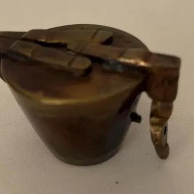 Antique Brass Apothecary Nesting Cup Weight Set