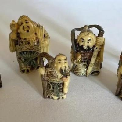 Vintage Japanese Miniature Figurines 