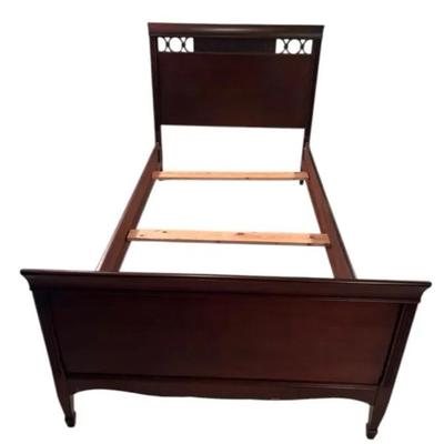 Antique Twin Sleigh Bed Frame - Lot 2