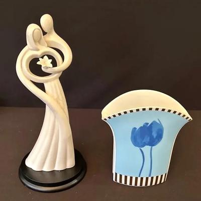 Rosenthal Studio-linie Vase & Kim Lawrence For Enesco "Circle of Love" Figurine