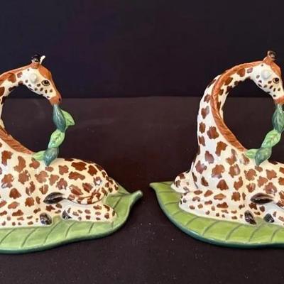 Lynn Chase "Out of Africa" Collection Giraffe Napkin Holders