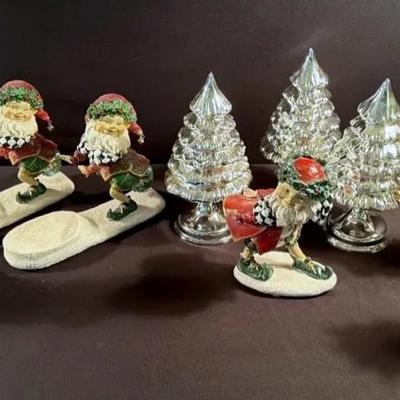 Elf Decorations By Mark Robert’s & Silver Trees