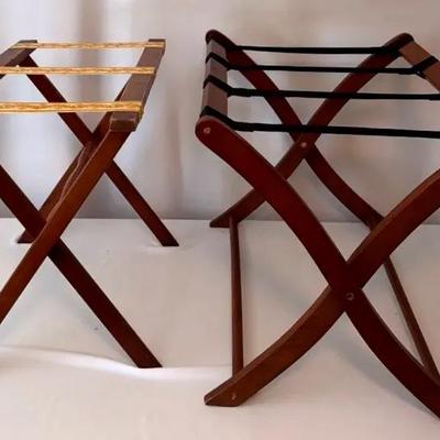 Vintage Folding Luggage Stands