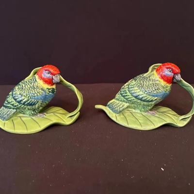 Lynn Chase Designs "Out of Africa" Parrot Napkin Holders
