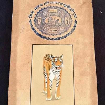 Hand-painted Royal Bengal Tiger 