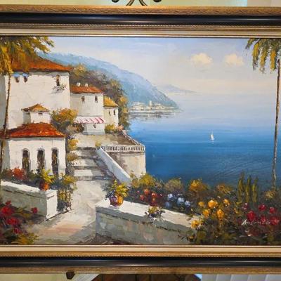 Amalfi Coast Painting By Antonio