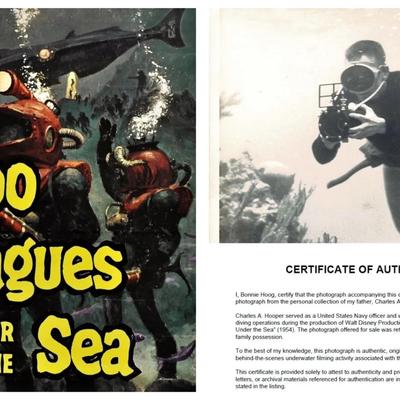 Disney's 20,000 Leagues Under the Sea – Original 1954 Underwater Production Photo - Camera Crew