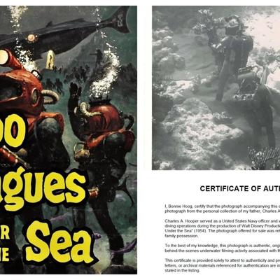 Disney's 20,000 Leagues Under the Sea – Original 1954 Underwater Production Photo - Nautilus Crewmen