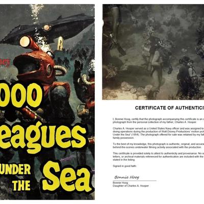 Disney's 20,000 Leagues Under the Sea – Original 1954 Underwater Production Photo - Nautilus Crewmen