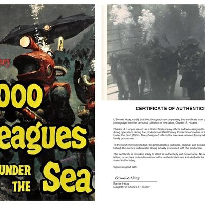 Disney's 20,000 Leagues Under the Sea – Original 1954 Underwater Production Photo - Funeral Casket