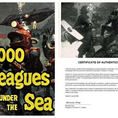 Disney's 20,000 Leagues Under the Sea – Original 1954 Underwater Production Photo - Camera Crew