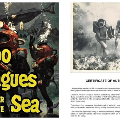 Disney's 20,000 Leagues Under the Sea – Original 1954 Underwater Production Photo - Nautilus Crewmen