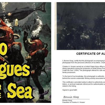 Disney's 20,000 Leagues Under the Sea – Original 1954 Underwater Production Photo - Coral Reef Set