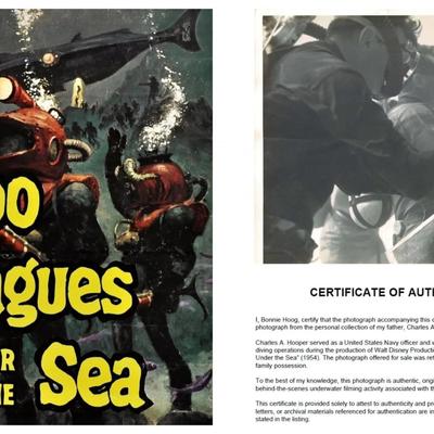 Disney's 20,000 Leagues Under the Sea – Original 1954 Underwater Production Photo - Camera Crew