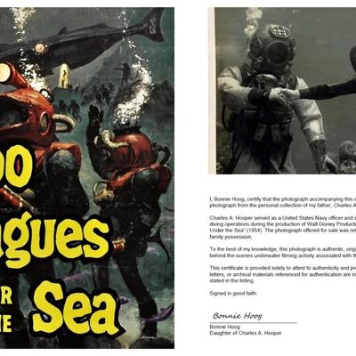 Disney's 20,000 Leagues Under the Sea – Original 1954 Underwater Production Photo - Kirk Douglas #4a