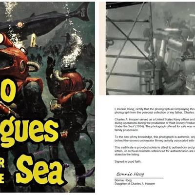 Disney's 20,000 Leagues Under The Sea – Original 1954 Underwater Production Photo - Nautilus Crewmen