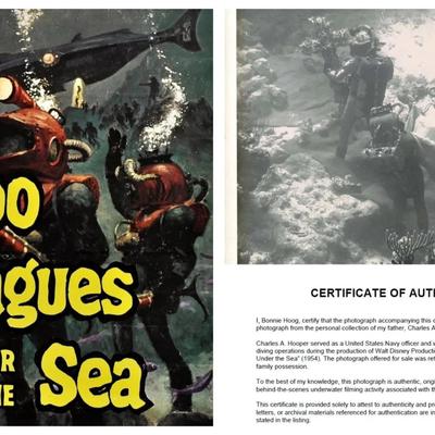 Disney's 20,000 Leagues Under the Sea – Original 1954 Underwater Production Photo - Nautilus Crewmen