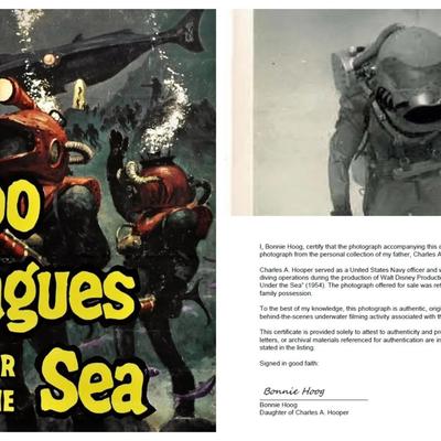 Disney's 20,000 Leagues Under the Sea – Original 1954 Underwater Production Photo - Nautilus Crewmen