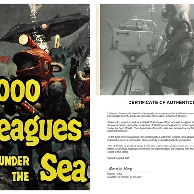 Disney's 20,000 Leagues Under the Sea – Original 1954 Underwater Production Photo - Camera Crew