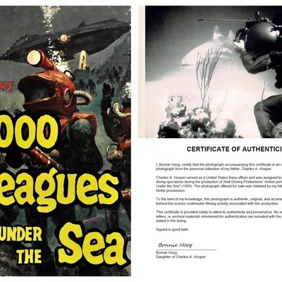 Disney's 20,000 Leagues Under the Sea – Original 1954 Underwater Production Photo - Shark Scene #5