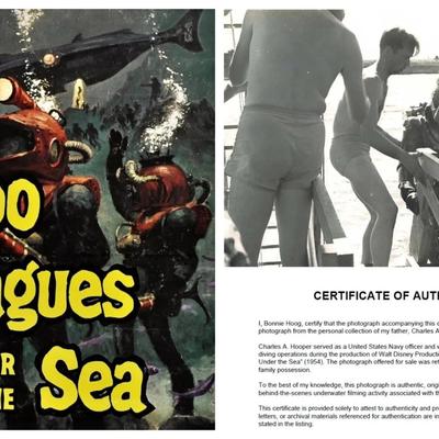 Disney's 20,000 Leagues Under the Sea – Original 1954 Underwater Production Photo - Safety Crew