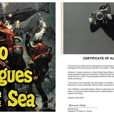 Disney's 20,000 Leagues Under the Sea – Original 1954 Underwater Production Photo - Cameraman