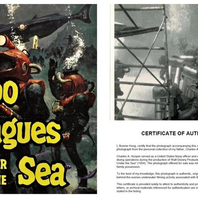 Disney's 20,000 Leagues Under the Sea – Original 1954 Underwater Production Photo - Nautilus Crewmen